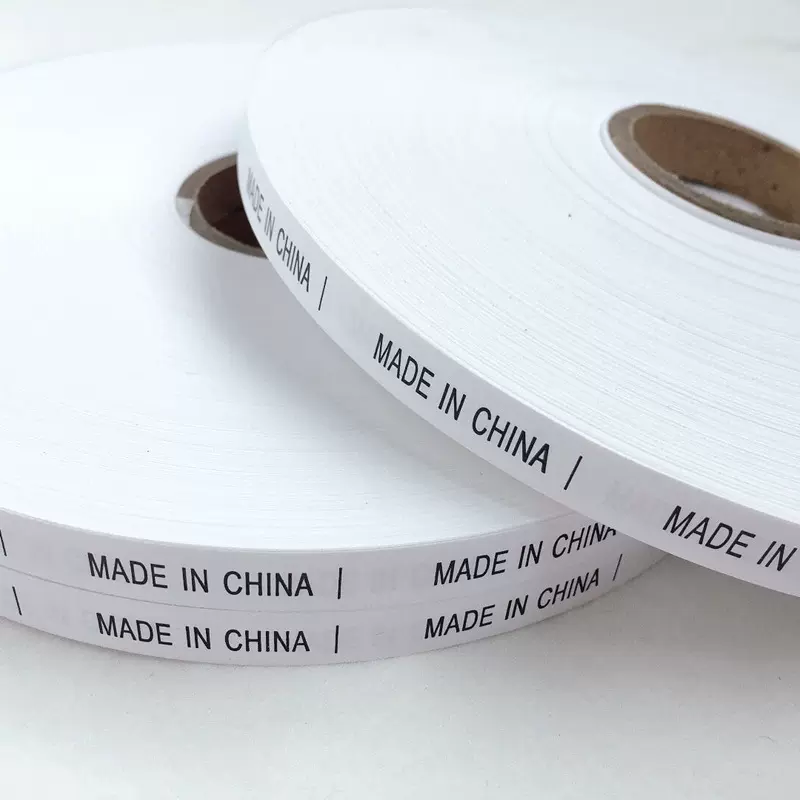 英文产地耐水洗唛头切好中国制造水洗标madeinchina现货