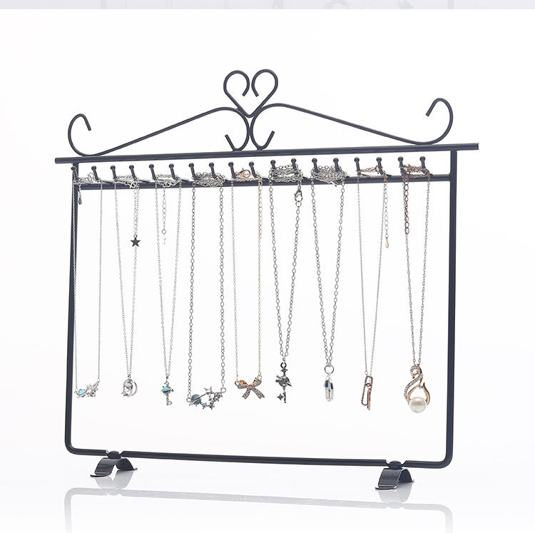 Simple Style Solid Color Iron Jewelry Rack display picture 2