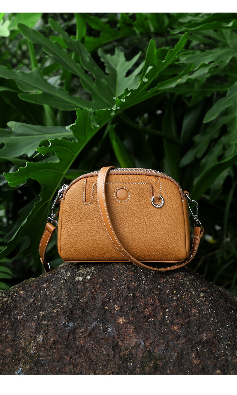 Genuine Leather Crossbody Bag Shoulder Bag For Women Versatile_voghion.com