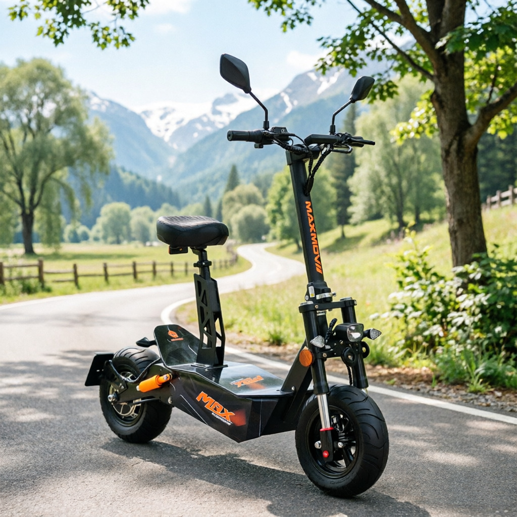 Adult Off-Road Electric Scooter 60V3000W Lithium Battery Foldable Dual-Drive Off-Road Electric Vehicle