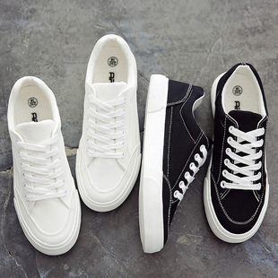 2024 Spring New Trendyy Versatile Casual Men's Shoes Low-Top Sports Sneakers Canvas Small White Trendy Shoes Cloth Shoes White Shoes