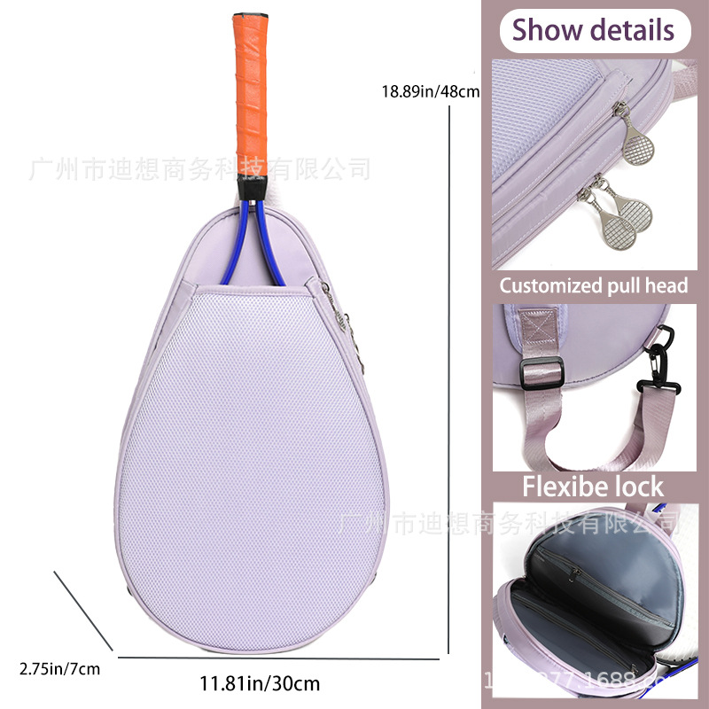 Bolsa de raqueta de tenis un hombro inclinado en tramo 2025 nuevo tipo de bolsa de pelota deportiva ligera al aire libre bolsa de raqueta de bádminton bolsa de entrenamiento image 1