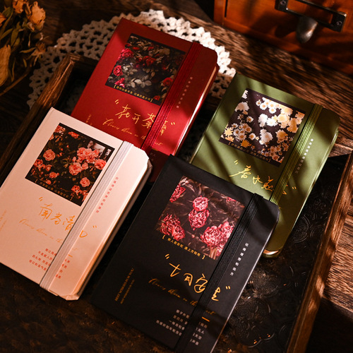 Subtle Freshness Compact Pocket Notebook Simple Literary Straight Line Diary Portable Mini A7 Journal