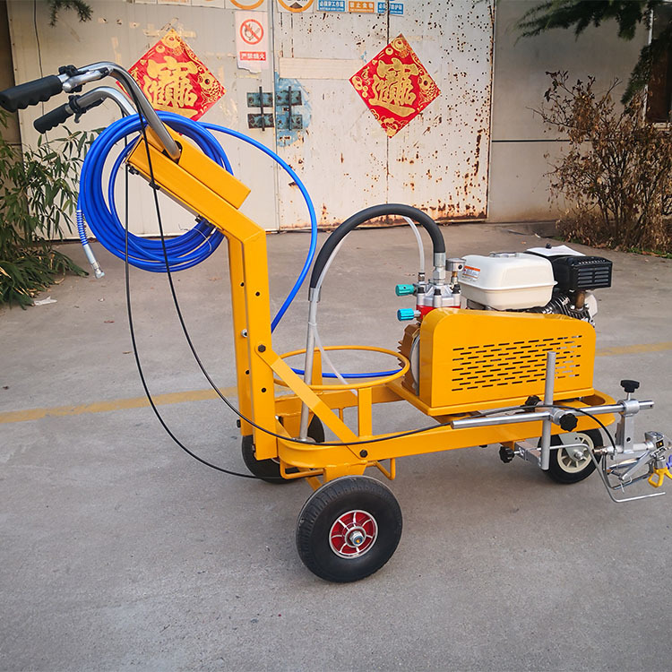 单枪冷喷式手推道路标线机 小区操场停车位划线机 喷涂均匀