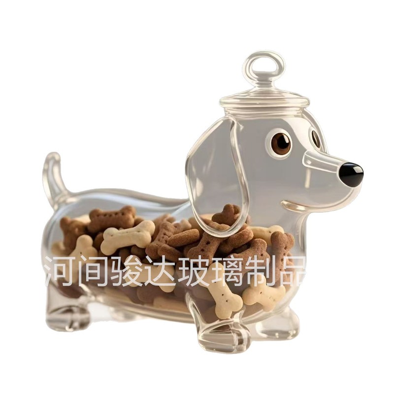 ダックスフント犬用スナック保存瓶 ダックスフント犬用ウイスキーボトル ダックスフント犬用ウイスキーボトル|undefined