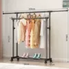 150cm [black double pole] + wheel [retractable]
