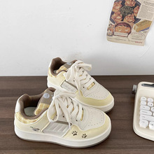 面包鞋女款2025秋季新款休闲时尚厚底鞋子学生百搭休闲鞋外贸