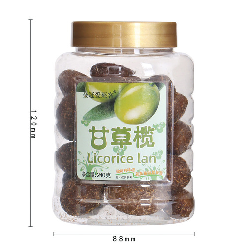 Hong Kong Golden Crown Alike Licorice Olives 240g canned dried olives, preserved fruits, candied fruits, dried fruits and snacks wholesale