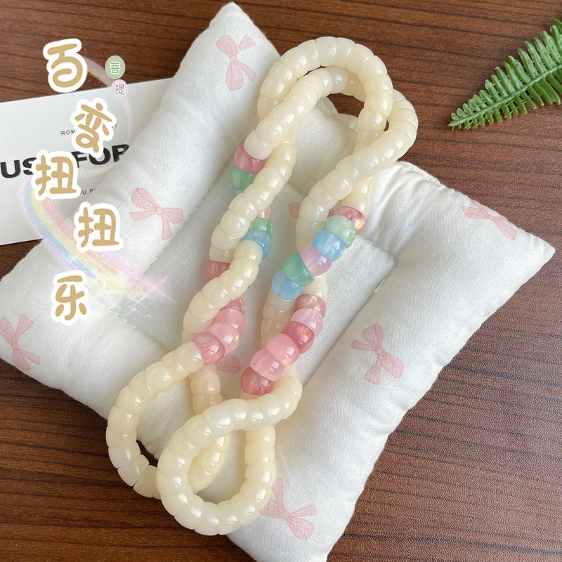 Small Size Bodhi Bracelet with Twisted Beads, 108 Bodhi Seeds, Multi-Circle Buddhist Prayer Beads Bracelet