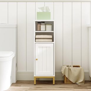 Customized Simple Multi-Layer Large-Capacity Internet Celebrity Bathroom Cabinet Modern Floor-Standing Economical Side Cabinet Bathroom Storage Cabinet