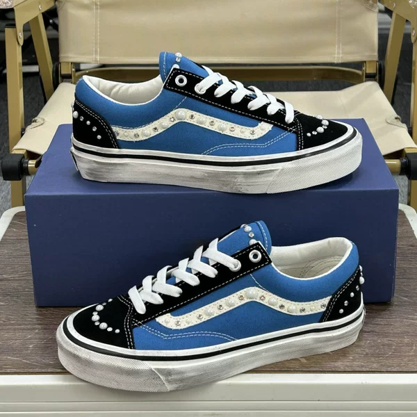 In stock: OTW Old Skool sneakers, retro canvas shoes, versatile men's and women's shoes, pearl skate shoes, summer collection