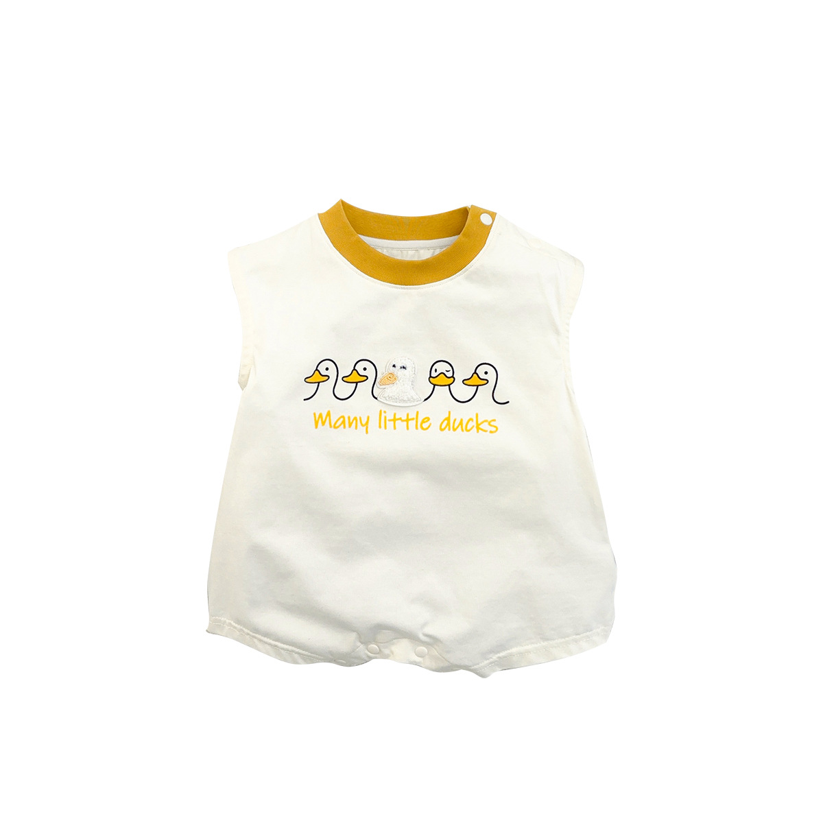 Chaleco de bebé de una pieza, estilo fino de verano, súper lindo vestido de bebé de luna llena, vestido de verano, mes pequeño, una clase de gatear 1