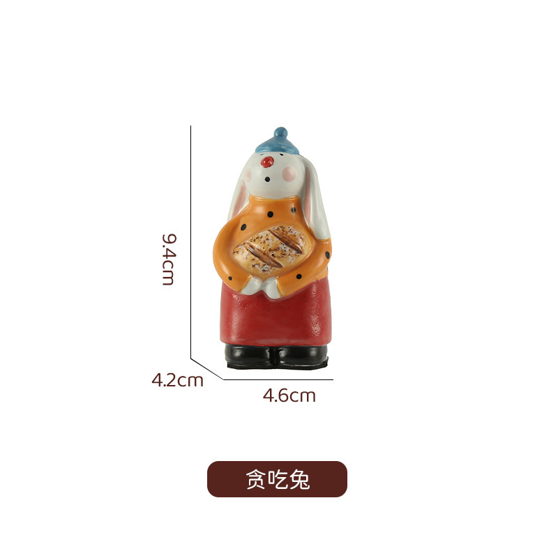 景德镇创意陶瓷家居摆件桌面装饰品电视柜入户玄关摆件卡通玩偶|undefined