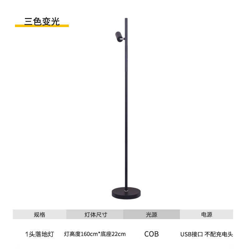 LED リビングルームの光と影のフロアランプデザイナーライト豪華な雰囲気インターネット有名人のサンセットスポットライトライブブロードキャストルームの背景ベッドサイドランプ|undefined