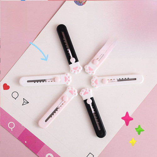 Simple and Portable Small Number Art Knife Creative Cartoon Mini Student Courier Unboxing Knife Letter Opening Knife Office Paper Cutting Knife