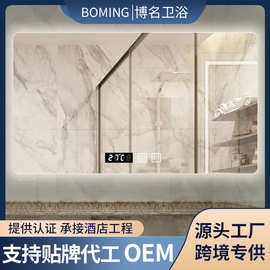 LED浴室镜带灯防雾智能卫生间镜子触摸屏化妆镜酒店方形卫浴镜