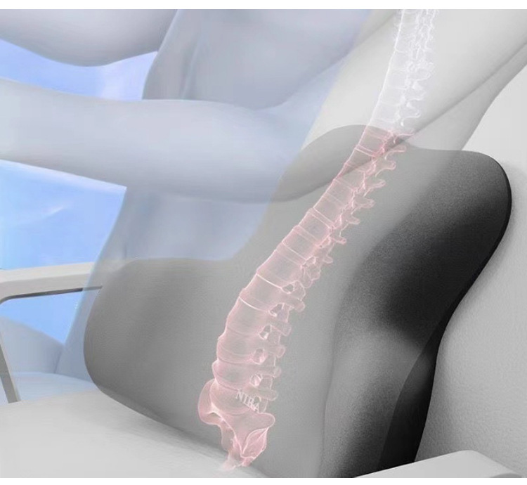 Customized cross-border lumbar support cushion for car, backrest cushion, seat lumbar pillow, chair cushion for long-term sitting, back support pad