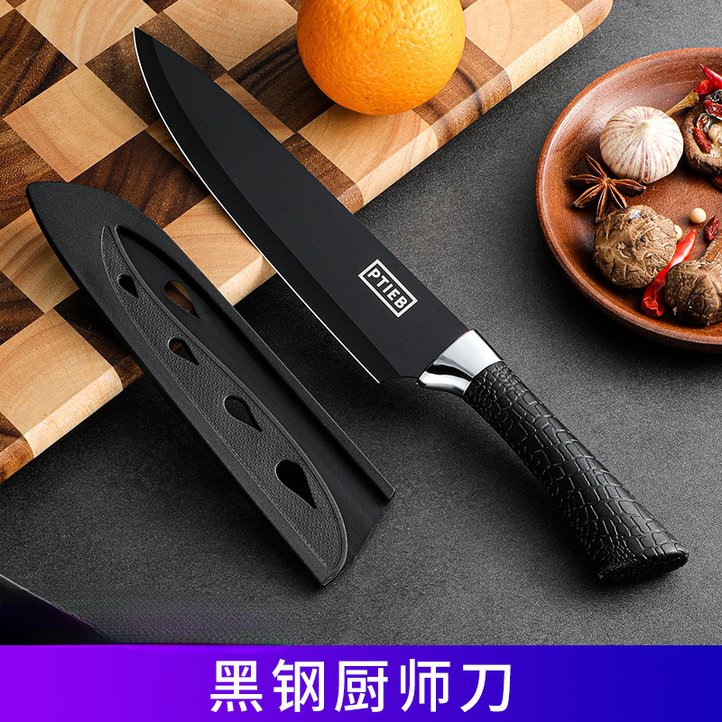 Cuchillo de fruta cuchillo de cocinero de madera sólida cuchillo de sandía grande alargado cuchillo de fruta de acero inoxidable comercial