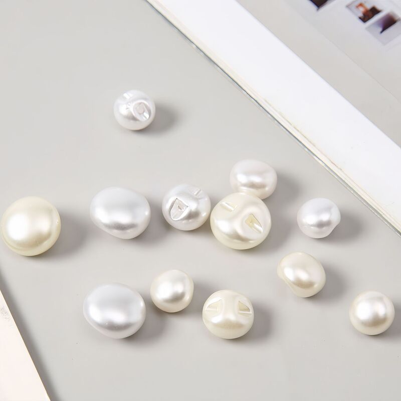 Guofeng Highlight Pearl Button Round Dark Eye Button Women's Shirt Jacket Cardigan Sweater Coat Button Mushroom Button Guofeng Highlight Pearl Button Round Dark Eye Button Women's Shirt Jacket Cardigan Sweater Coat Button Mushroom Button