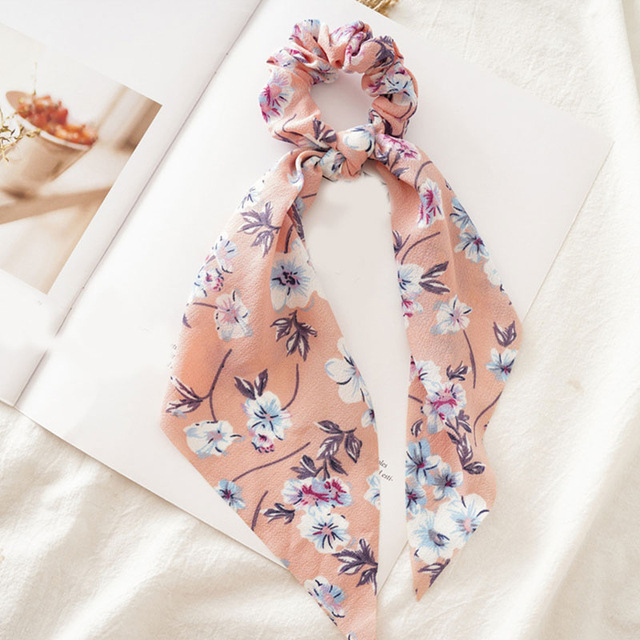 Fronteriza larga tela flotante anillo de pelo intestino joyería europea y americana nudo de caballo anillo de cabello cuerda al por mayor