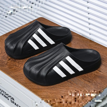 贝壳莆田纯原版半包头拖鞋包邮送鞋盒网红跨境户外旅游幻彩休闲