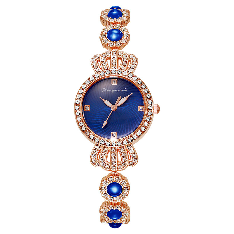 Douyin Live Calcedonia Reloj de pulsera Corona Joyería Moda Reloj para mujer Reloj para mujer Reloj de cuarzo