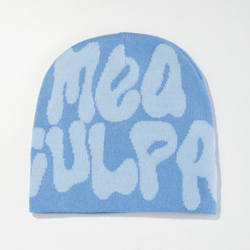 knitted winter beanie, woolen hip-hop style, unisex warm hat, multiple color patterns