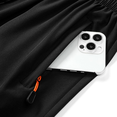 Men's Summer Shorts, Athletic Five-Pocket Pants, Large Loose Outdoor Quick-Dry Ice Silk Casual Fitness Night Running Trunks