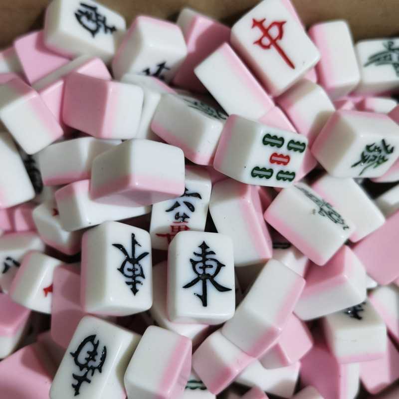 Mini mini mahjong doméstico portátil pequeño tarjeta mahjong dormitorio mini mahjong mini juego completo de tarjetas de mahjong en línea