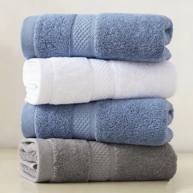 Cross-Border Towels, Pure Cotton, Multi-Color, Seamless Towels, Soft and Absorbent for Home Use, Hotel-Quality Cotton Face Towels, Face Towels for Hotels