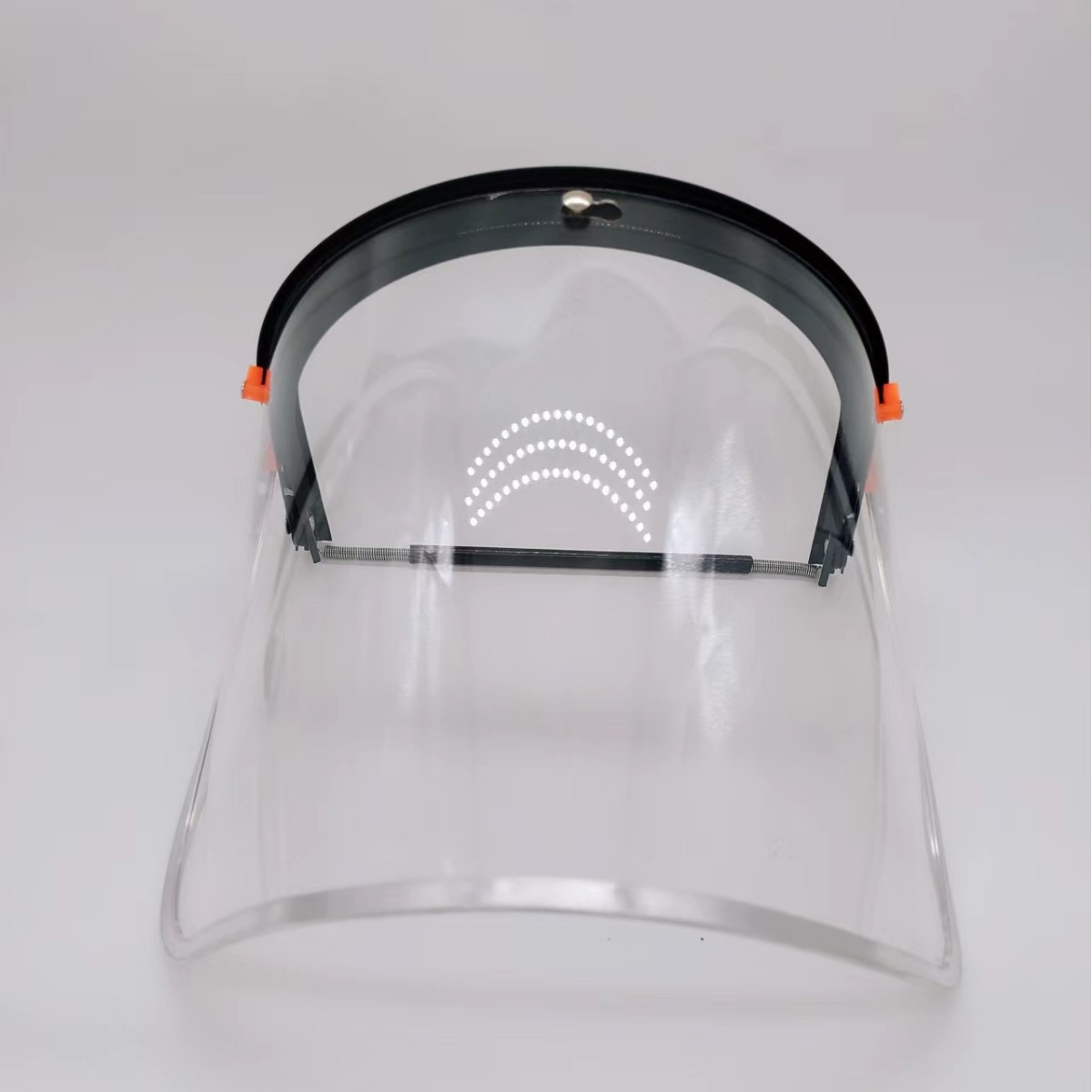 Con el casquillo-tipo pantalla de la cara del anti-chapoteo máscara protectora todo-aluminio metal borde-cubierto cara soporte Protector Pantalla de la cara