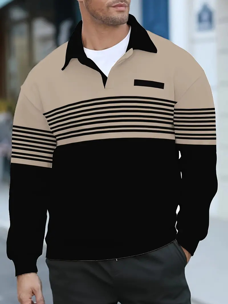 Sudadera para hombre nuevo primavera, otoño e invierno juventud engrosamiento color degradado solapa marca de moda chaqueta de manga larga MB14