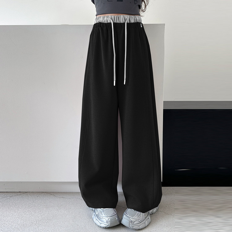 女童2025秋季新款休闲卫裤中大童春秋运动宽松显瘦长裤时髦直筒裤|undefined