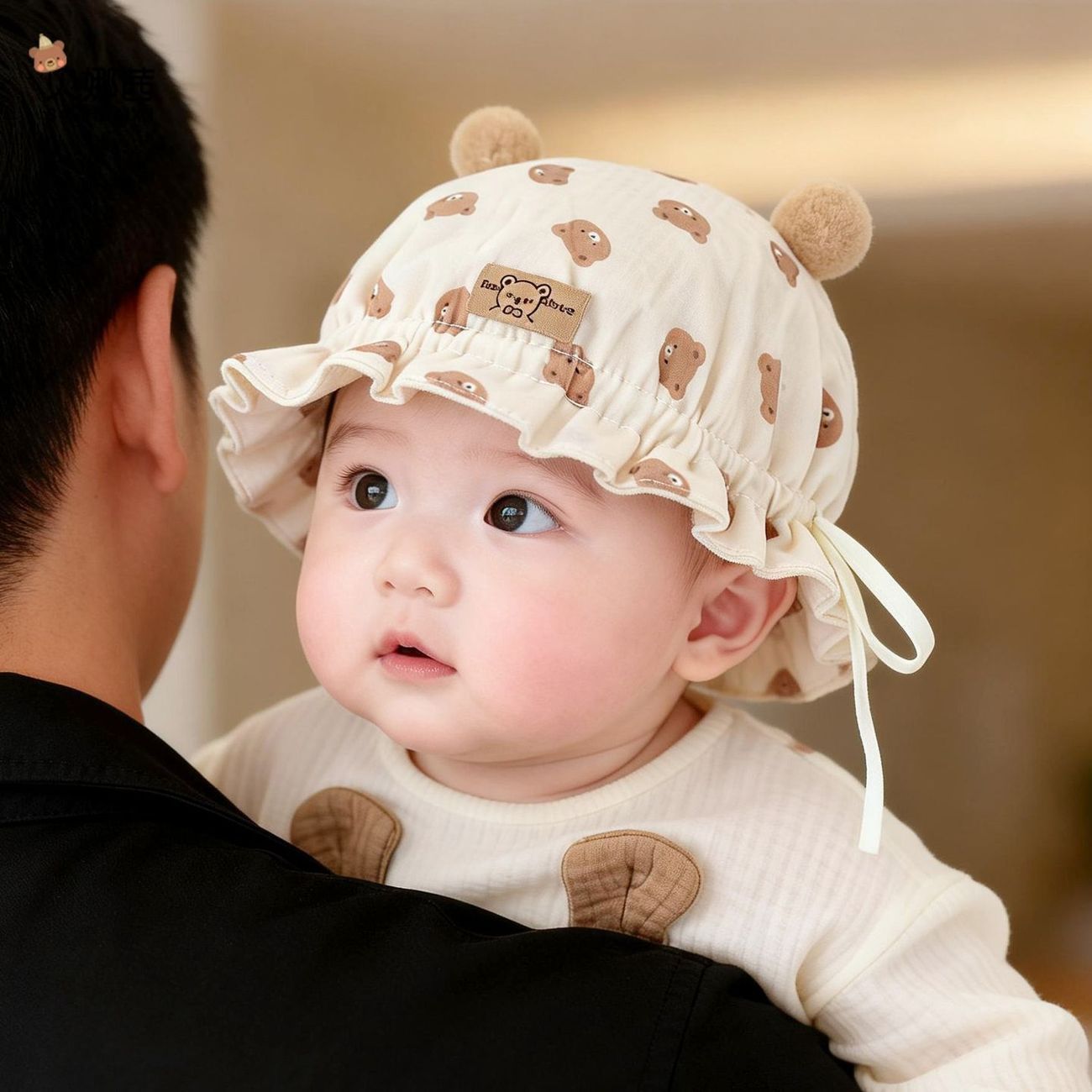 Baby hat, thin style for spring and autumn, sun hat for newborns, infant hat for young babies, hat to protect the fontanelle, winter hat