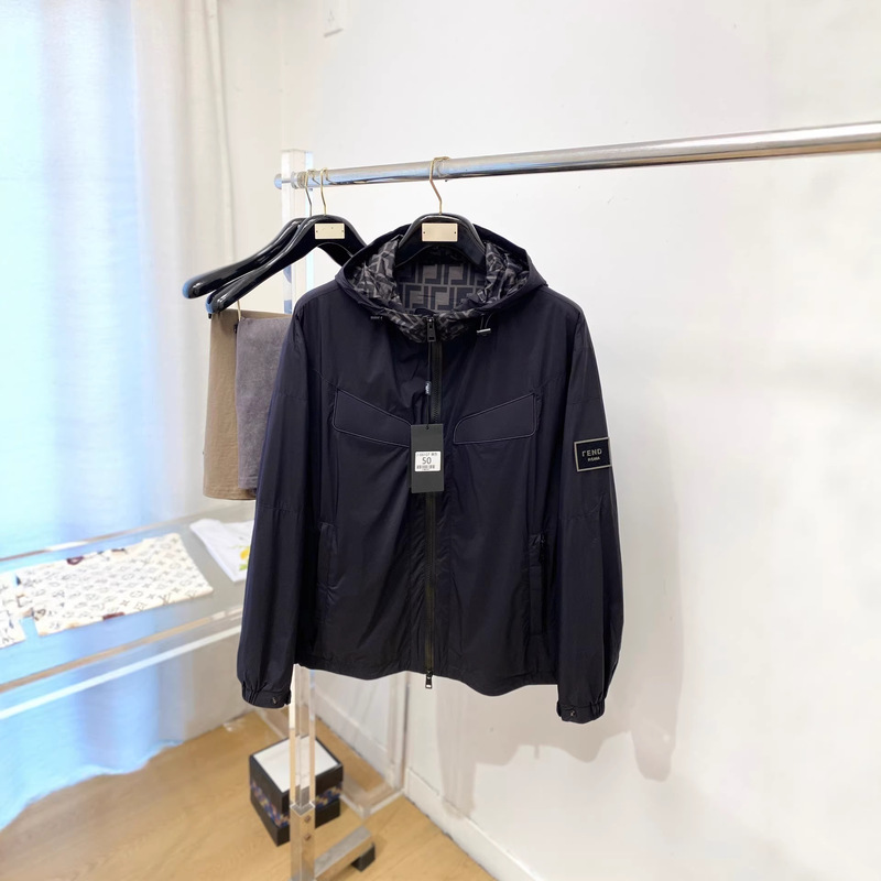 Authentic Version 26 Spring/Summer Moncler Tnf Miu Miu Fendi F Label Tb Hooded Jacket for Men and Women Authentic Version 26 Spring/Summer Moncler Tnf Miu Miu Fendi F Label Tb Hooded Jacket for Men and Women