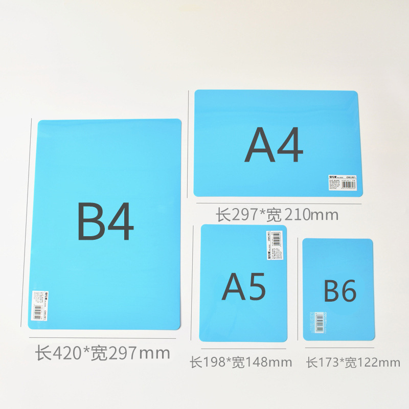 Deli papelería Escritura y escritura estudiante examen pad niños grande color arcilla herramienta pad hecho a mano escritorio pad