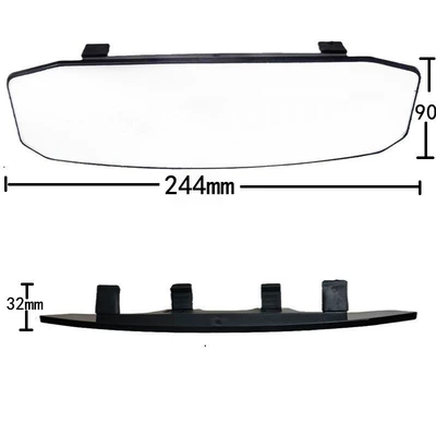 Car Wide-Angle Rearview Mirror Auxiliary Mirror Reflective Mirror Car Reversing Mirror Rearview Mirror Wide-Angle Curved Mirror Baby Mirror (Other Automotive Interior Supplies) - real-glass-curved-mirror-small