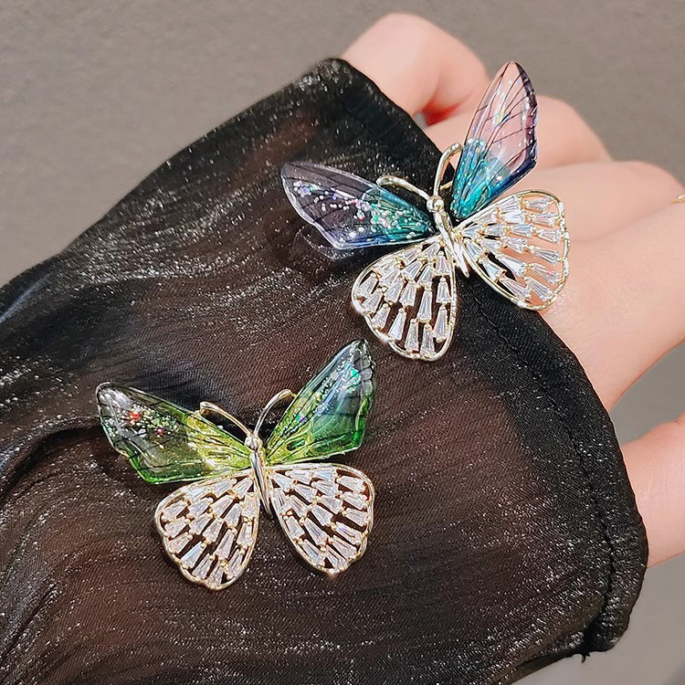 Exquisite Butterfly Brooch For Women Elegant Suit Accessory_voghion.com