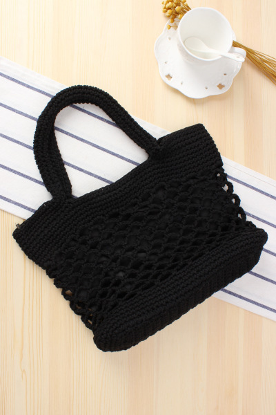 Women's Medium Spring&summer Straw Solid Color Vintage Style Square Zipper Handbag display picture 3