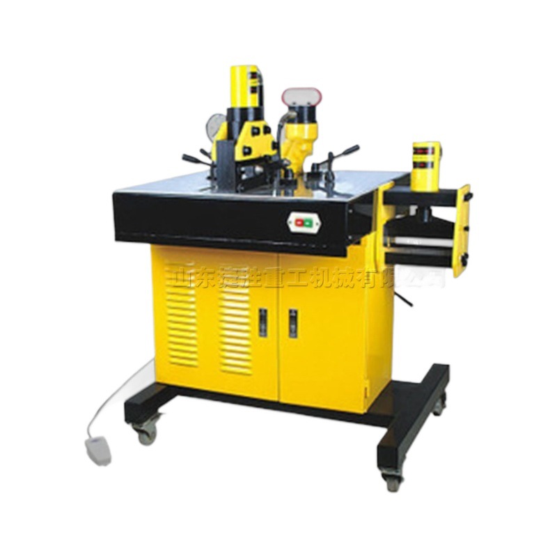 Máquina de perforación y corte de barra de cobre 3 en 1 máquina de procesamiento de barra de bus pequeña máquina de procesamiento de barra de cobre pedal