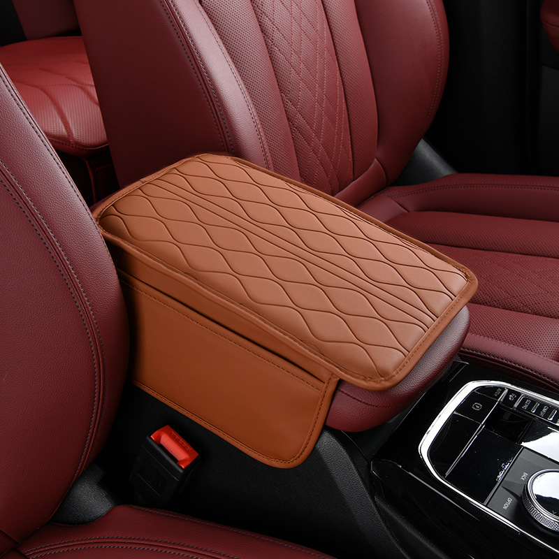 [High Frequency] Car Sponge Armrest Box Pad Upgrade Side Storage Pocket Central Armrest Box Protective Pad Cover