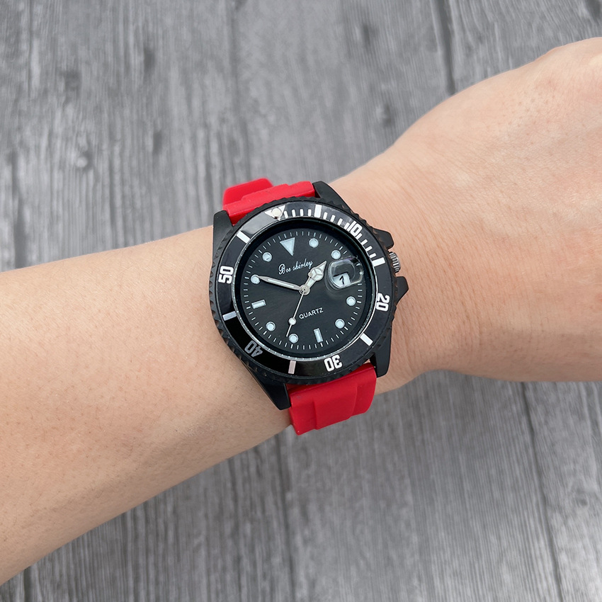 60g Weight Ordinary Glass Mirror Material Silica Gel Strap Material Watch Classification Pointer Display Type Buckle Buckle Style Round Dial Shape Casual Occasion Quartz Movement Solid Color Pattern All Seasons Season Unisex Gender Sport Style Style Sport Style Solid Color Buckle Quartz Watch 10