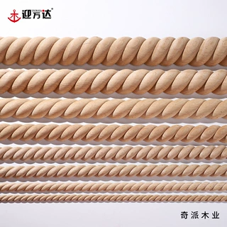 木雕定制半圆麻花线欧式实木线条家具橱柜门装饰雕花线相框压边条