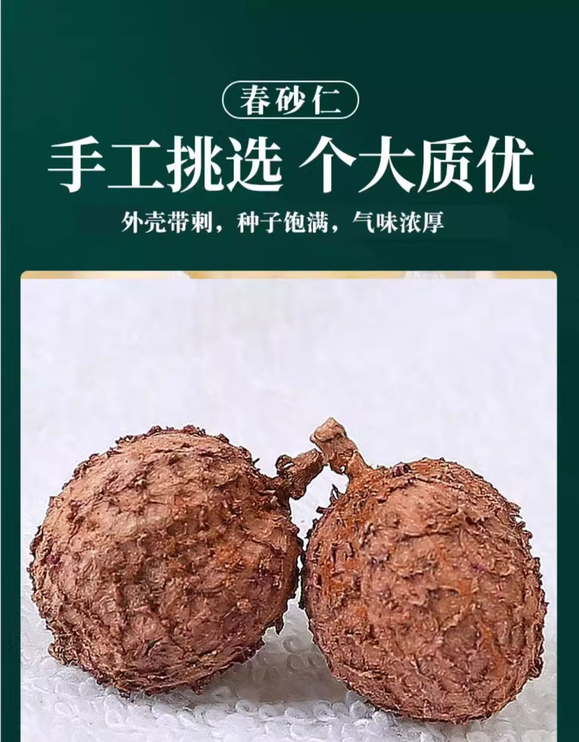Yangchun Amomum Fruit Sha Ren 500g Dried TCM Herb for Cooking and Decoction key features
