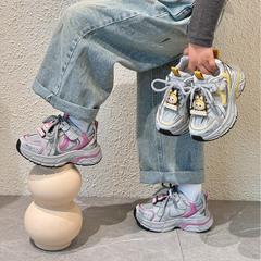女童老爹鞋2025秋冬季新款韩版儿童运动鞋时尚女孩网面透气跑步鞋