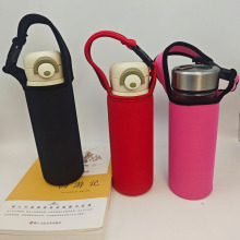 厂家批发儿童保温杯套便携可背防摔水杯保护套潜水料杯套便携杯套