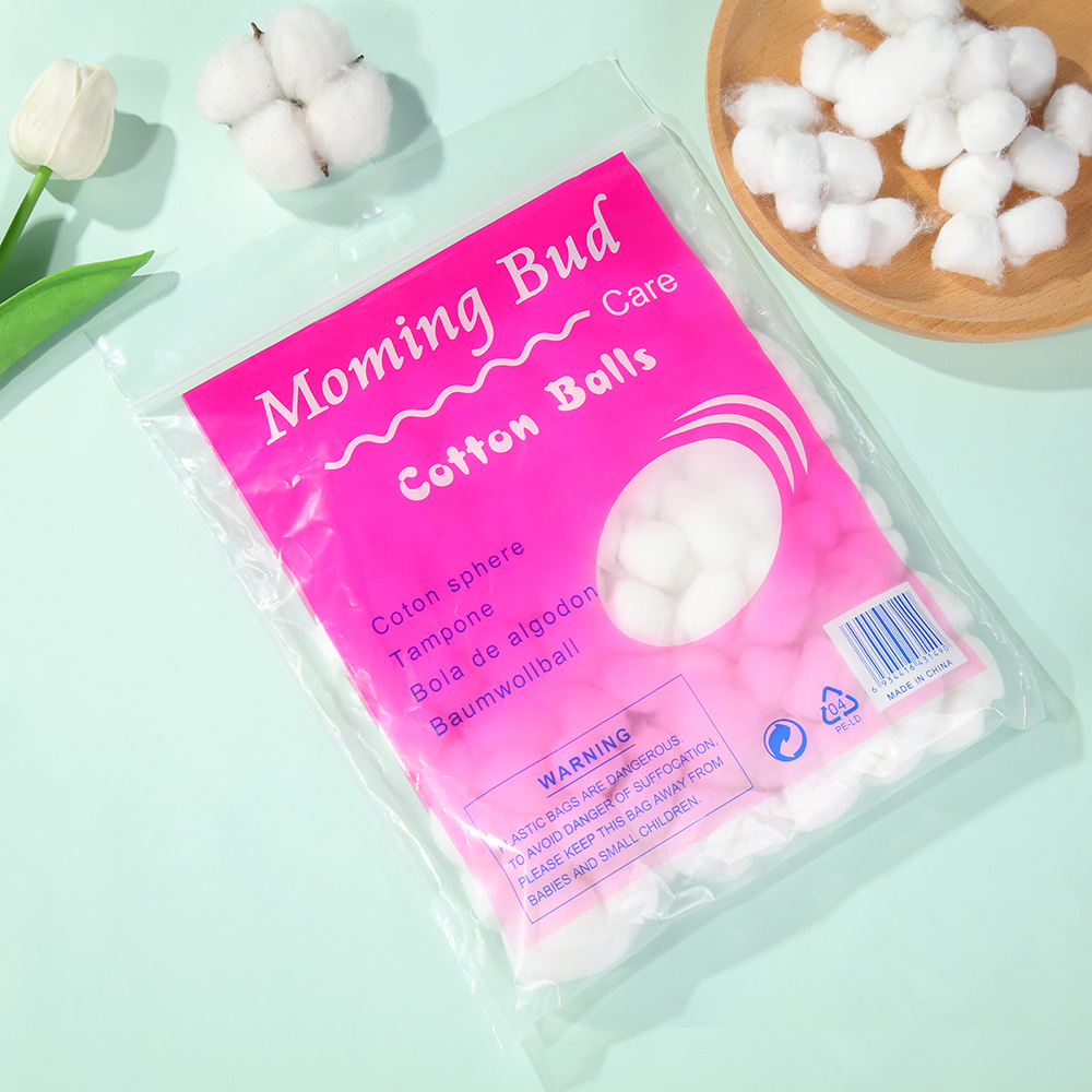 Cosméticos transfronterizos desengrasados bolas de algodón de color desechables pequeñas bolas de algodón de alcohol iodóide desmaquillaje al por mayor