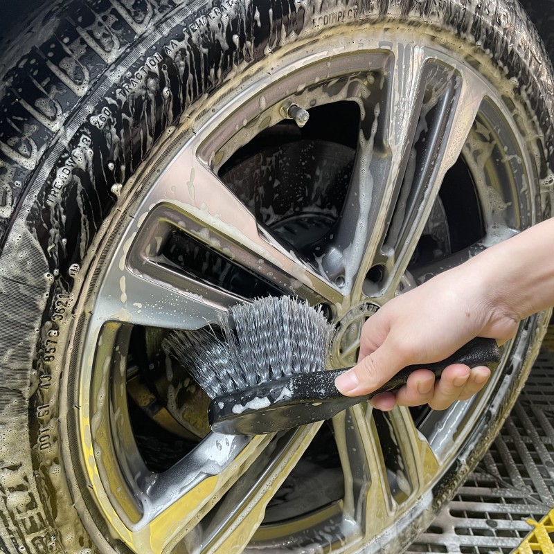 Jympp Tire Cleaning Brush Is Durable and Does Not Damage the Car, Car Wheel Rims, Car Supplies Cleaning Tools