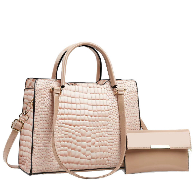Bolso de dos piezas, cocodrilo, bolso de mano, bolso de hombro de moda, bolso de mochila diario, bolsas transfronterizas