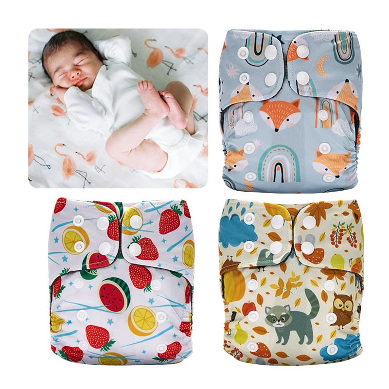 Pantalones de pañales para bebés recién nacidos transfronterizos anillo de orina polar pantalones de entrenamiento para bebés lavables transpirables pantalones impermeables a prueba de fugas